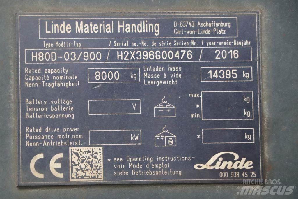 Linde H80D-03/900 Carretillas diesel