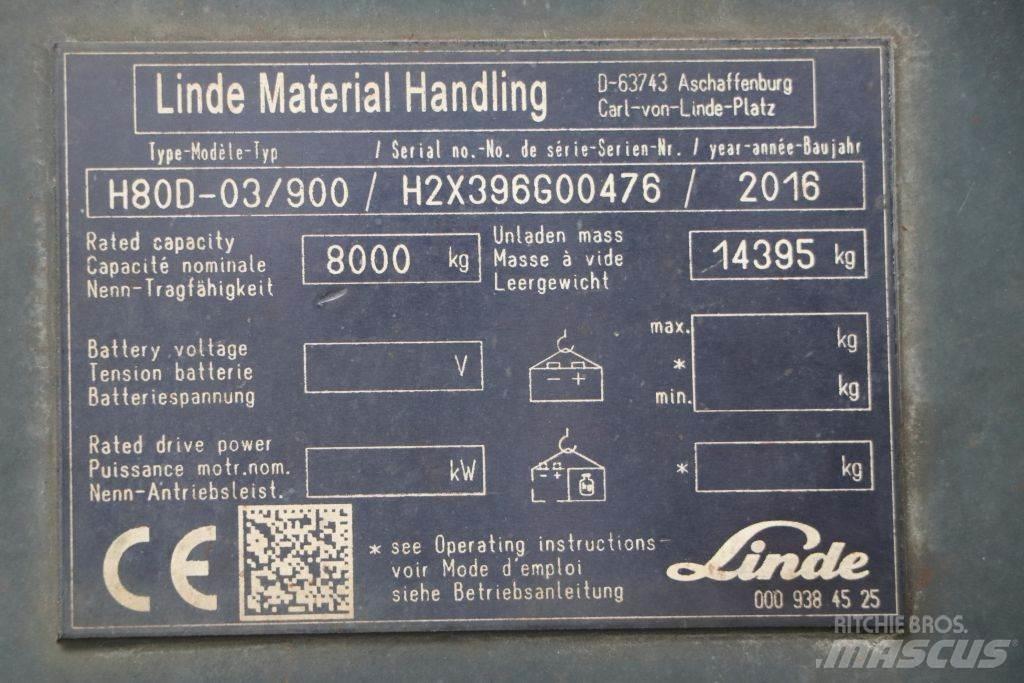 Linde H80D-03/900 Carretillas diesel