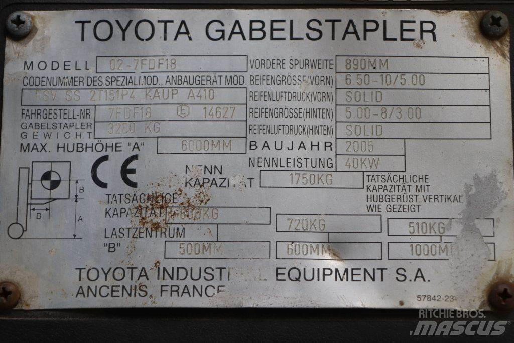 Toyota 02-7FDF18 Carretillas diesel