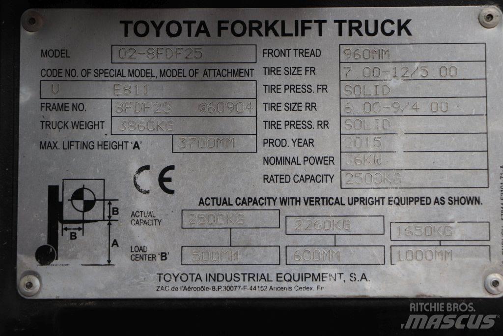 Toyota 02-8FDF25 Carretillas diesel