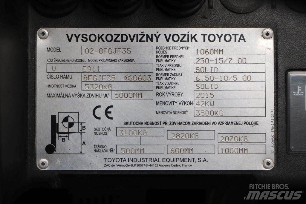 Toyota 02-8FGJF35 Carretillas LPG