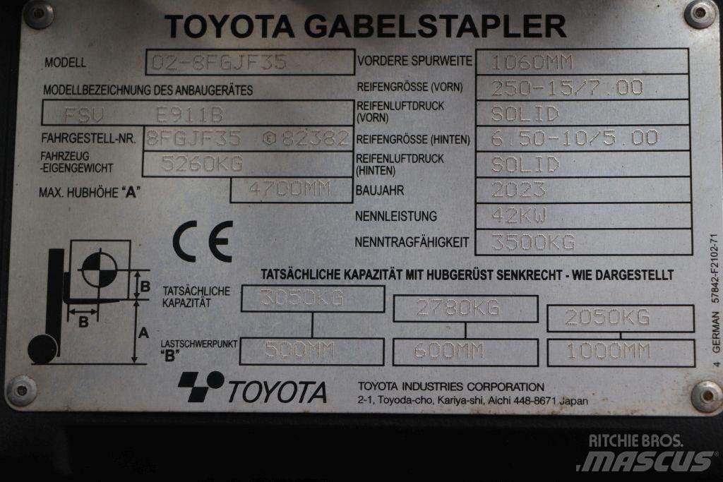 Toyota 02-8FGJF35 Carretillas LPG