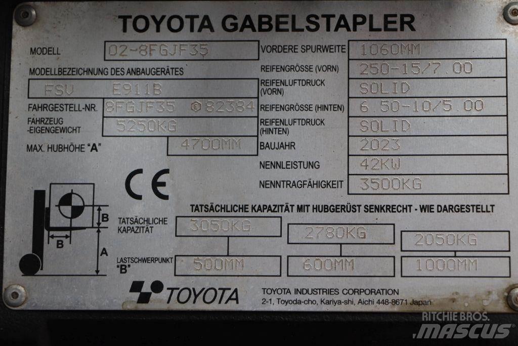 Toyota 02-8FGJF35 Carretillas LPG