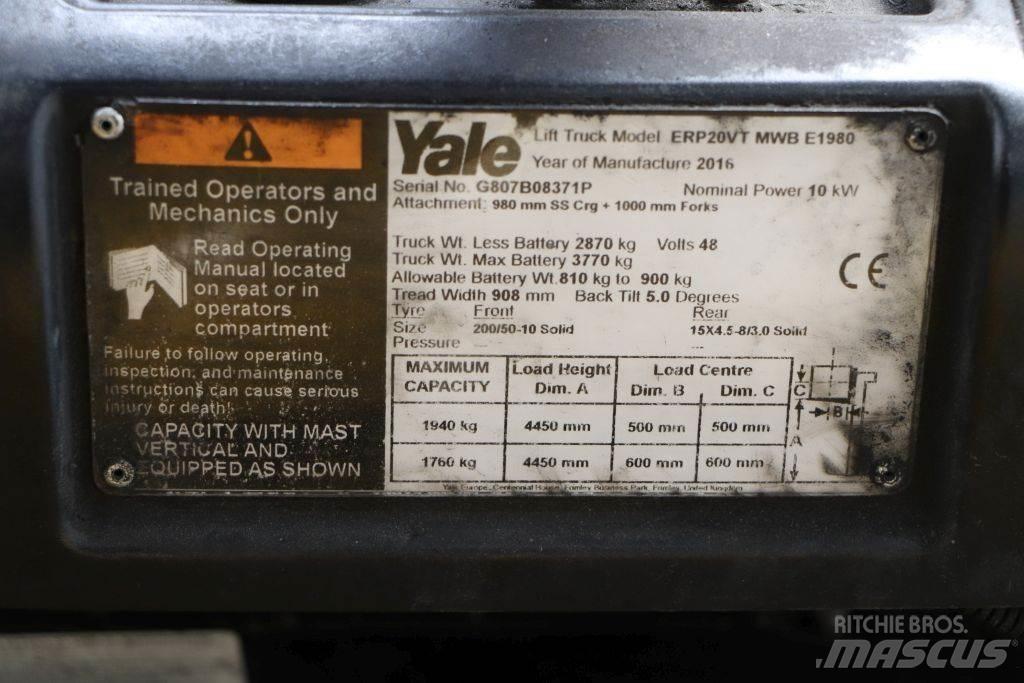 Yale ERP20VT Carretillas de horquilla eléctrica