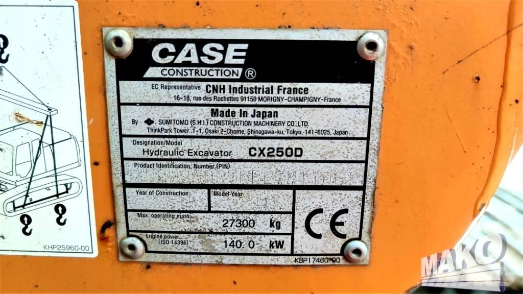 CASE CX 250 D Excavadoras de cadenas