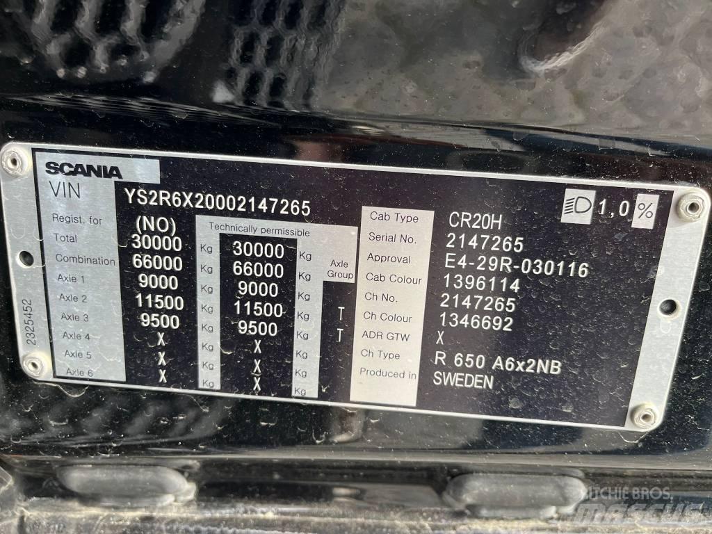 Scania R 650 Cabezas tractoras