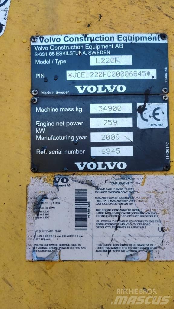 Volvo L 220 F Cargadoras sobre ruedas