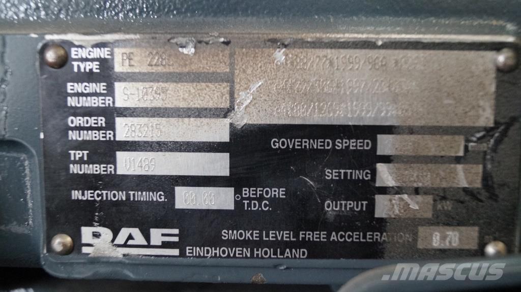 DAF PE 228 C NEW Motores