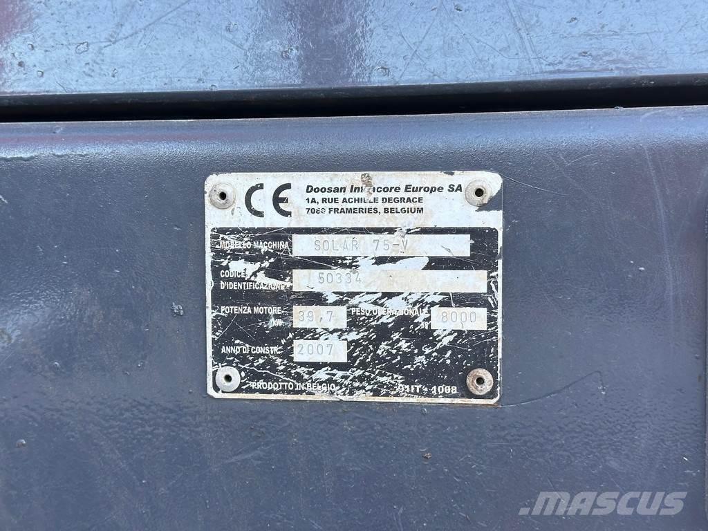 Doosan SOLAR 75V Excavadoras 7t - 12t