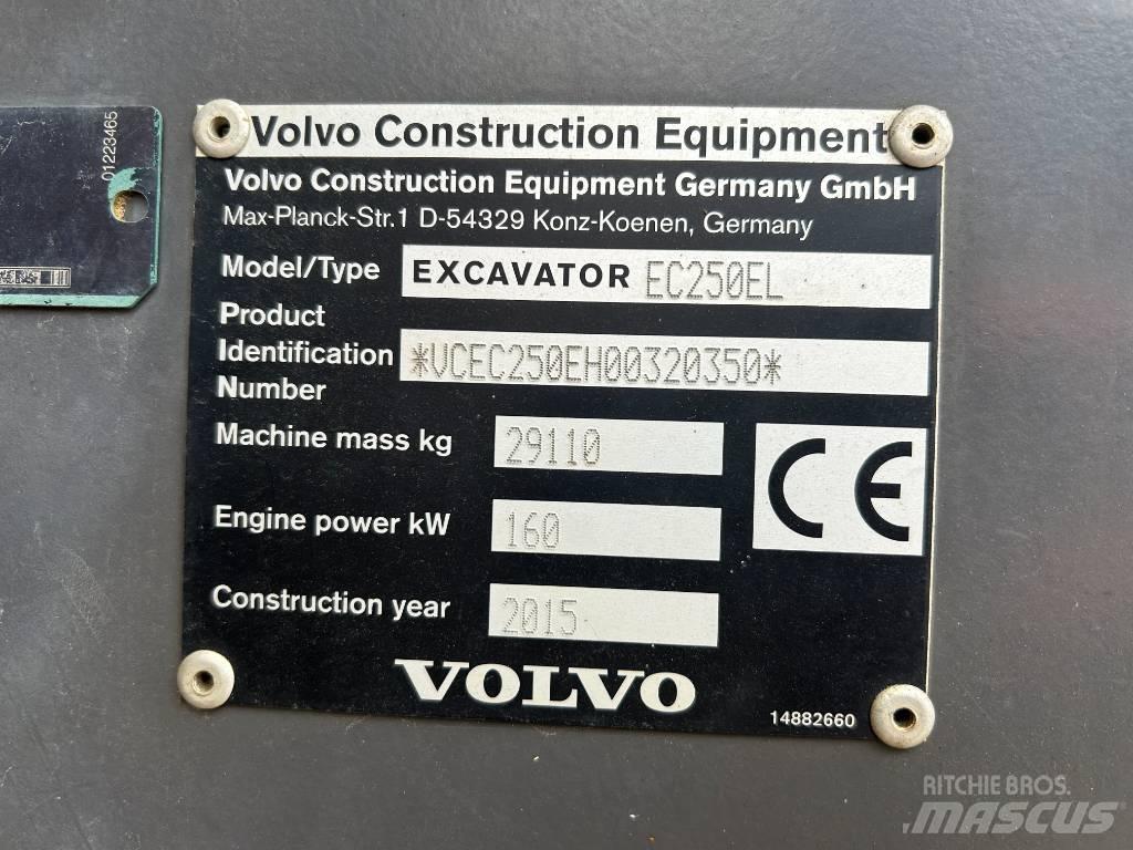 Volvo EC 250 EL Excavadoras de cadenas