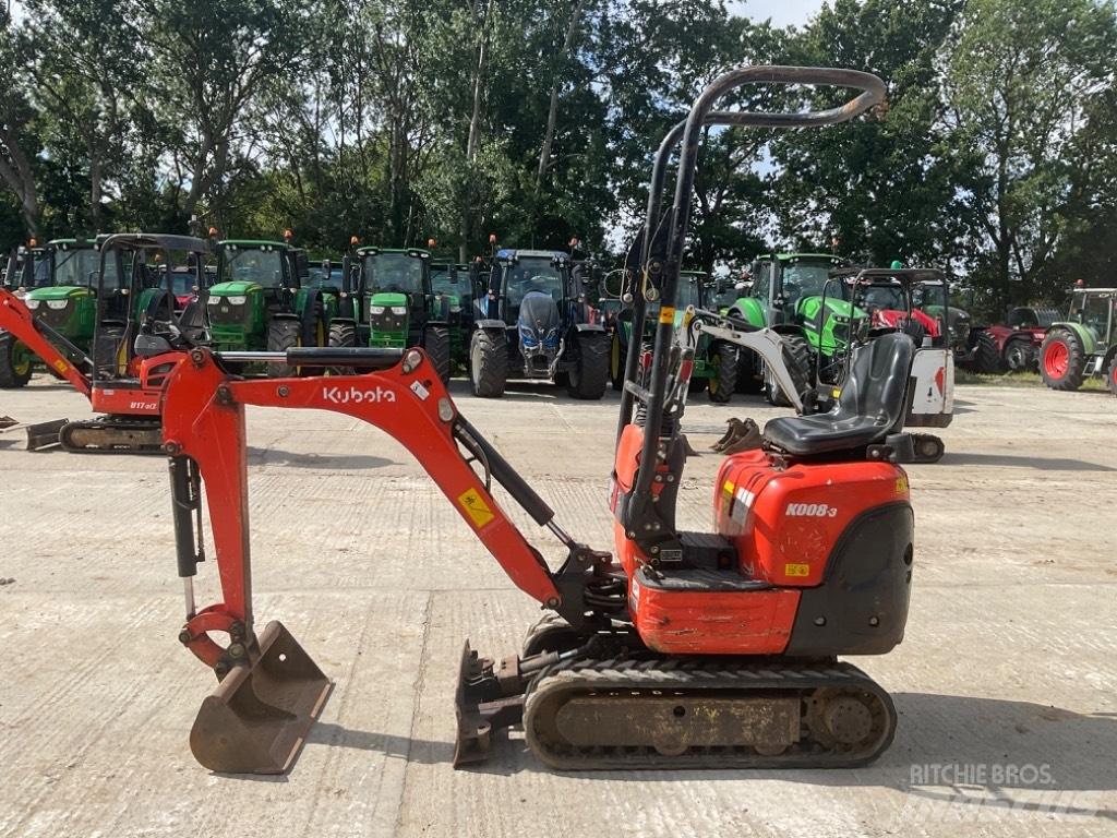 Kubota K 008-3 Mini excavadoras < 7t