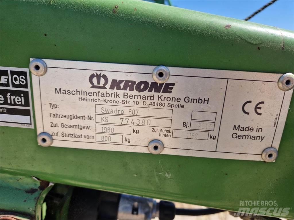 Krone Swadro 807 Segadoras hileradoras