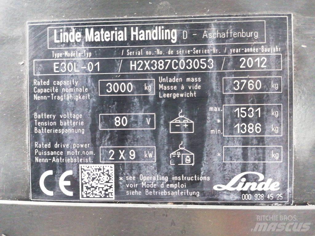 Linde E30L-01 Carretillas de horquilla eléctrica
