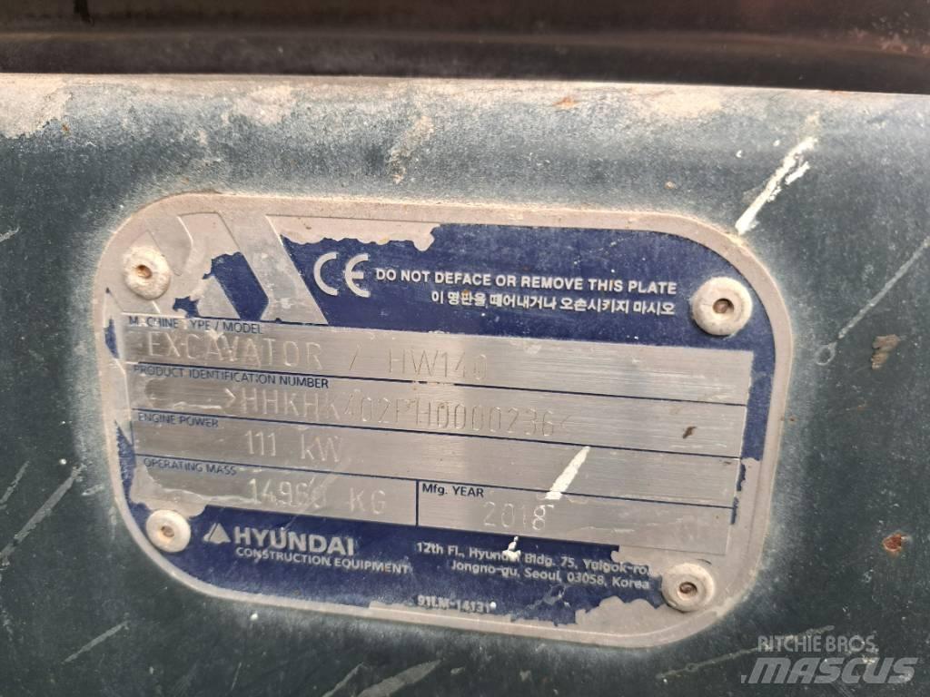 Hyundai HW140 Excavadoras de ruedas