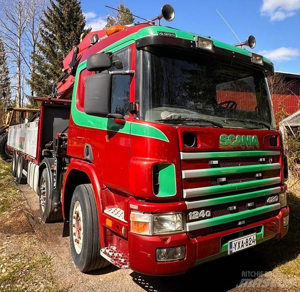 Scania P 124 GB Camiones grúa