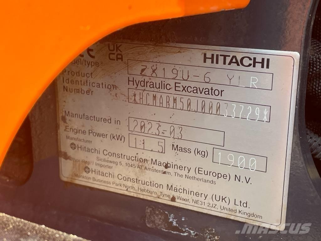 Hitachi ZX 19 U-6 Mini excavadoras < 7t