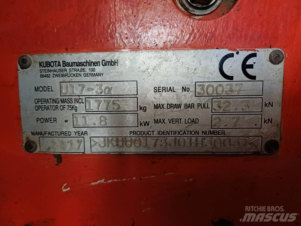 Kubota U 17-3 Mini excavadoras < 7t