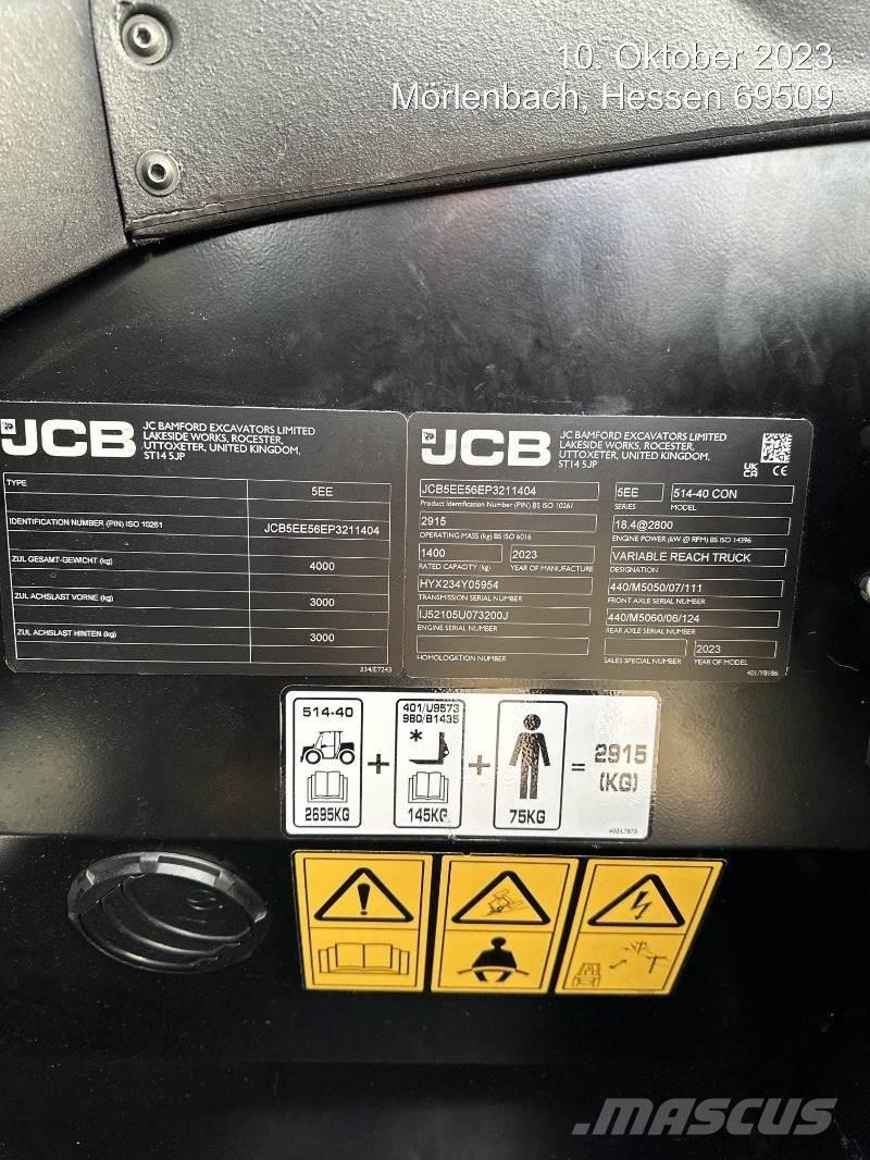 JCB 514-40 CON Carretillas telescópicas