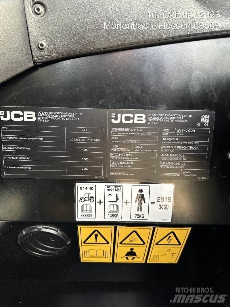 JCB 514-40 CON Carretillas telescópicas