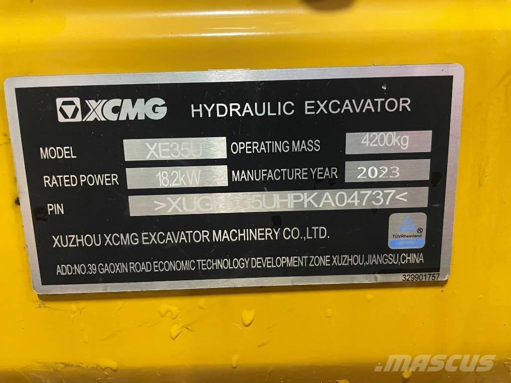 XCMG XE 35 U Mini excavadoras < 7t