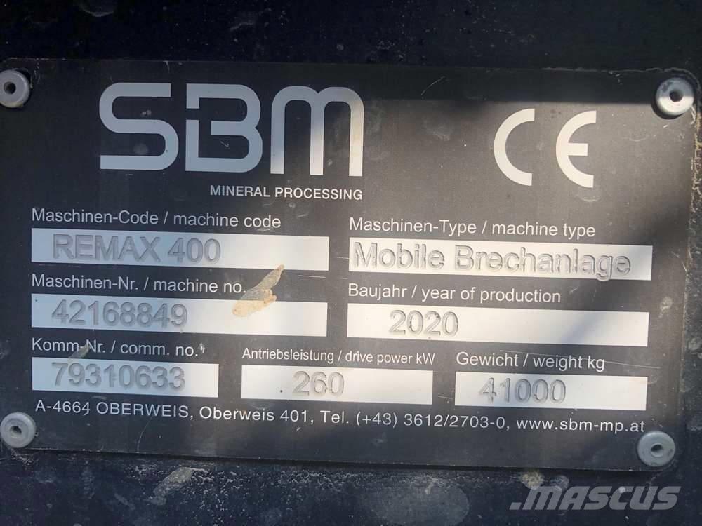 SBM Remax 400 Trituradoras móviles