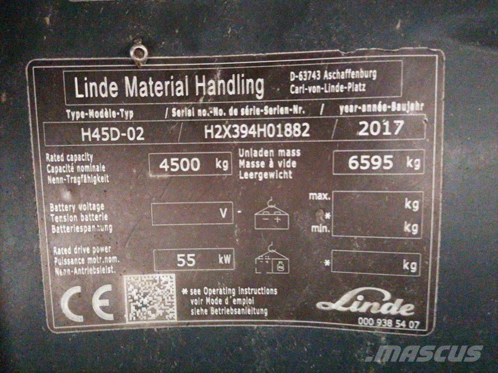 Linde H45D-02 Carretillas diesel