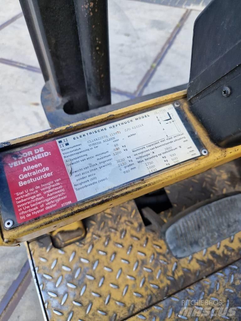 Hyster J 1.75xl Carretillas de horquilla eléctrica