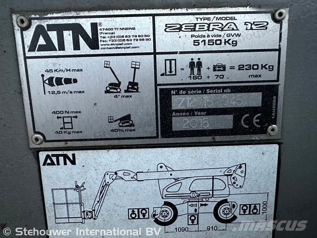 ATN Zebra 12 Plataforma de trabajo articulada