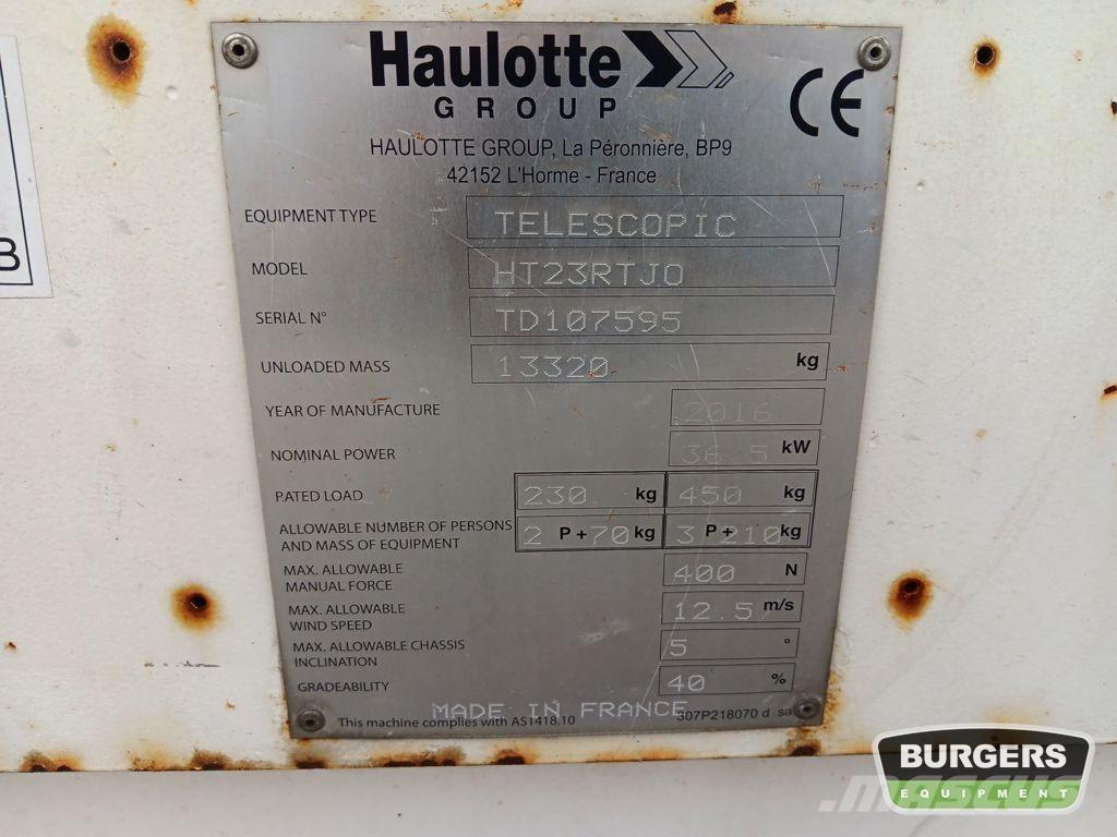 Haulotte HT23RTJO Plataformas de trabajo telescópica