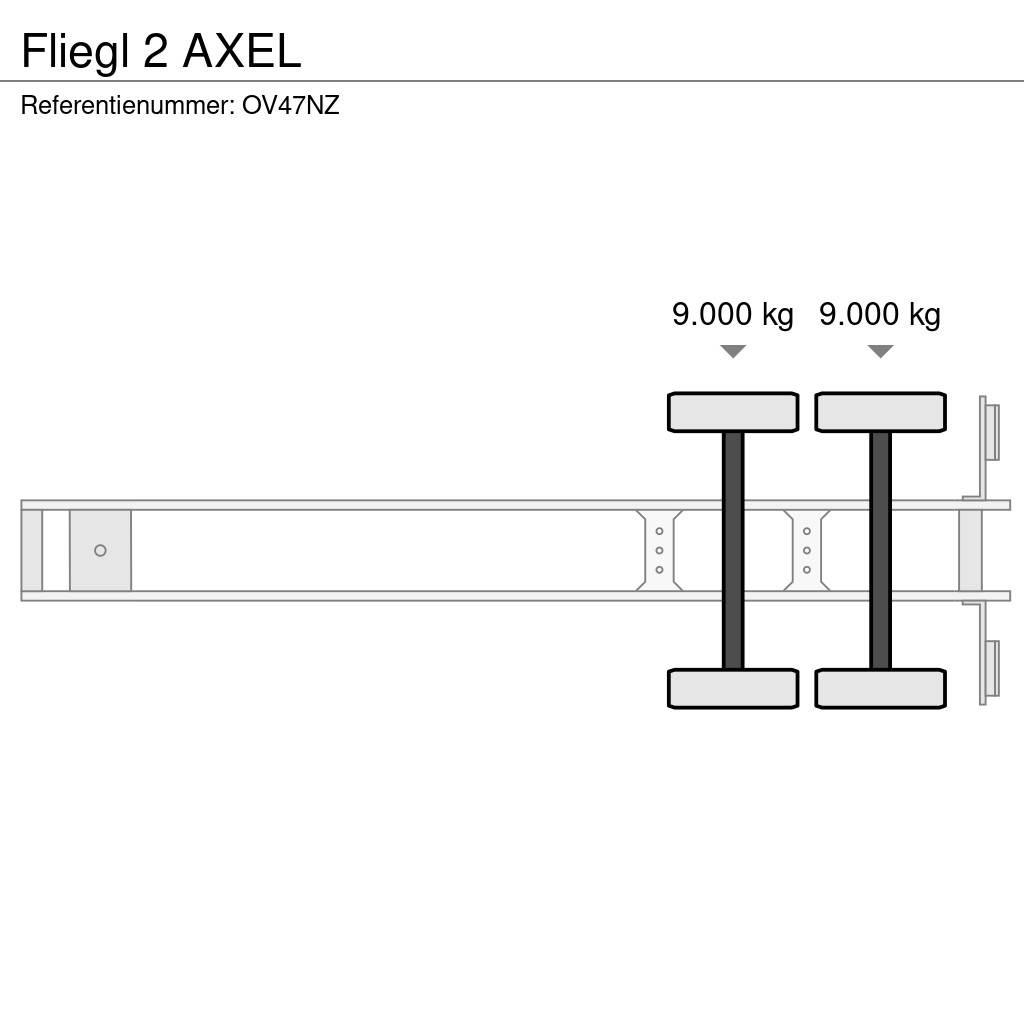 Fliegl 2 AXEL Semirremolques de góndola rebajada