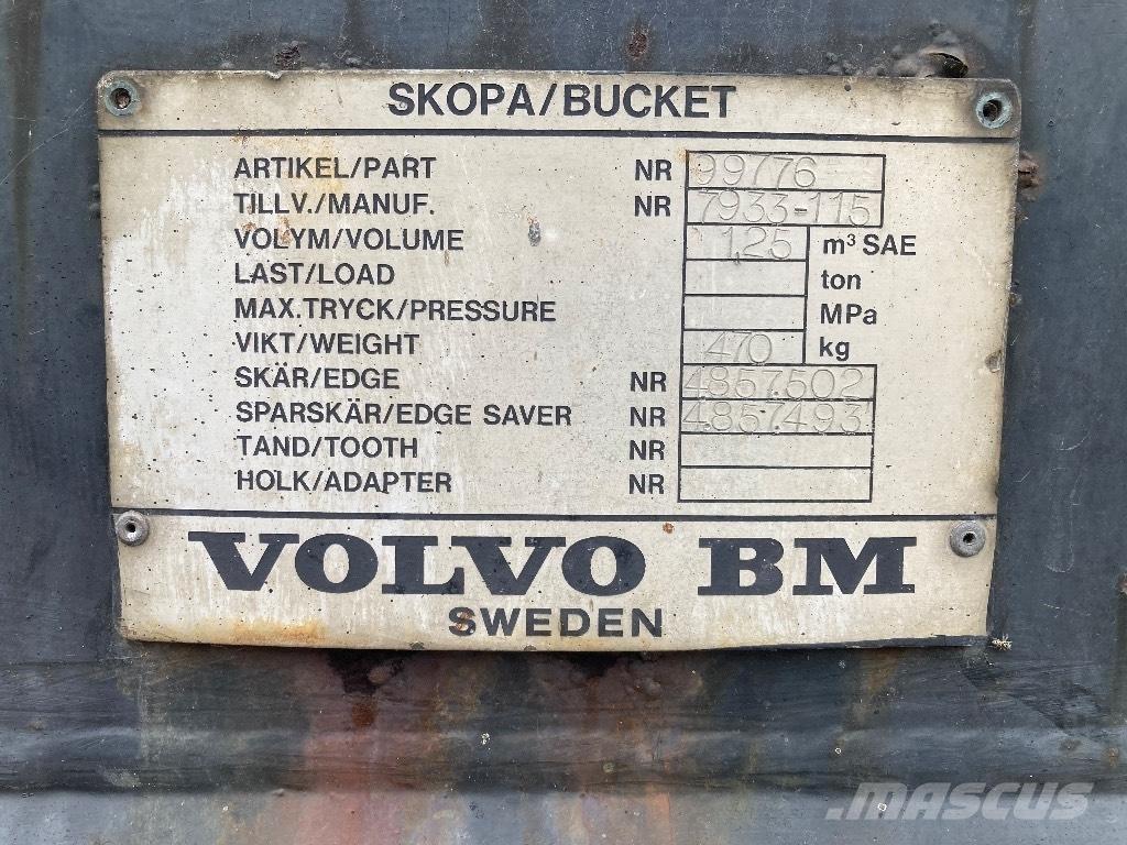 Volvo BM Skovl Cargadoras sobre ruedas