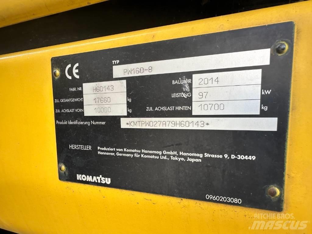 Komatsu PW 160-8 Excavadoras de ruedas