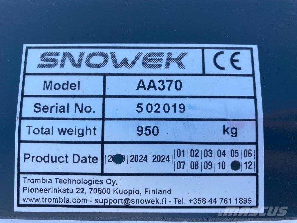 Snowek AA 370 Láminas y cuñas quitanieves