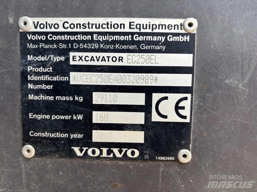 Volvo EC 250 EL Excavadoras de cadenas