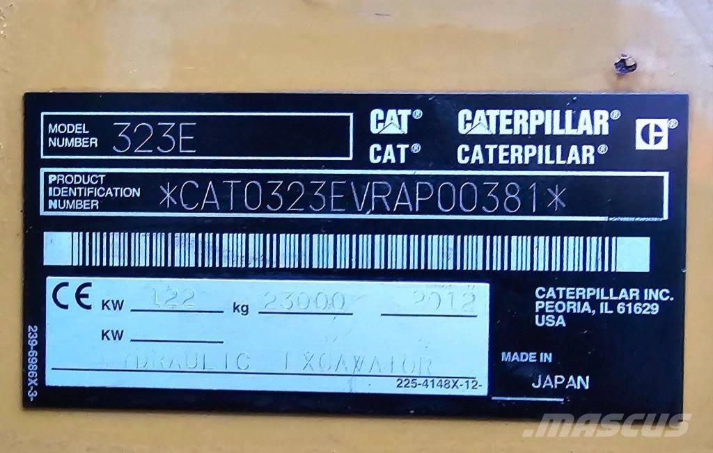 CAT 323 EL Excavadoras de cadenas