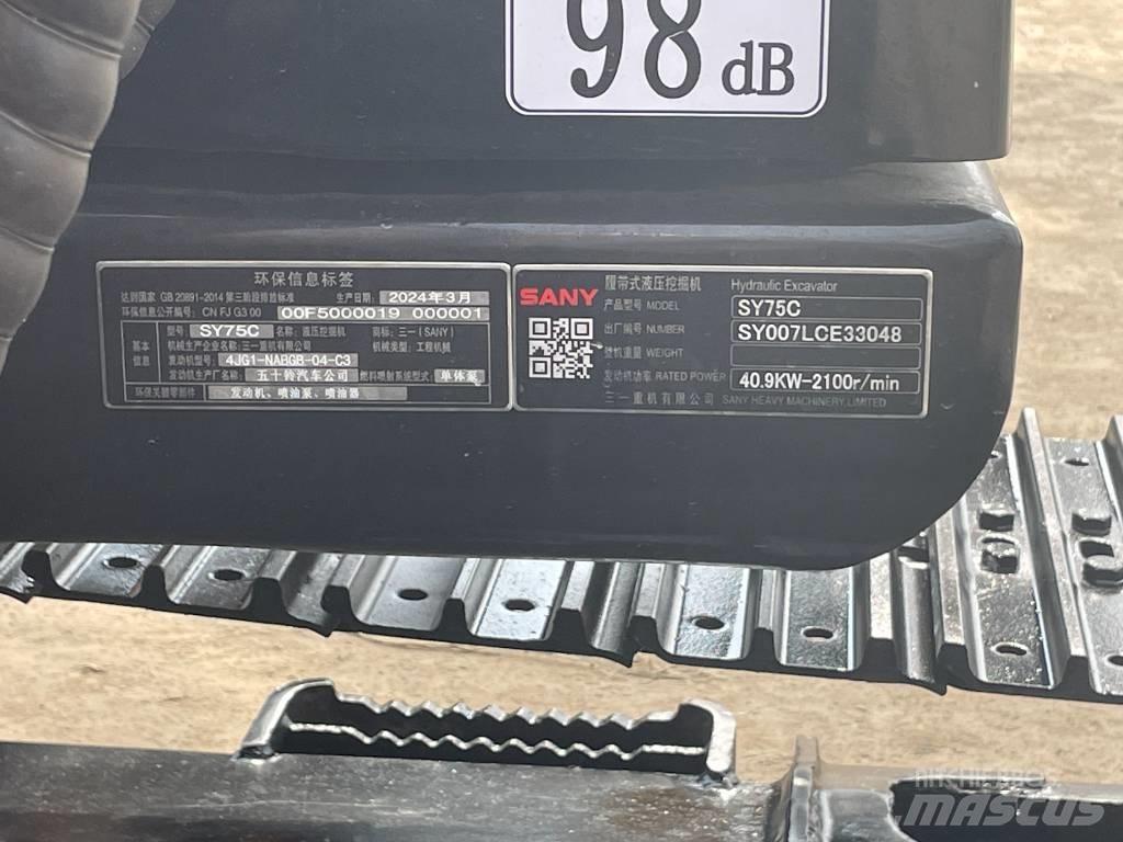 Sany SY 75 C pro Mini excavadoras < 7t