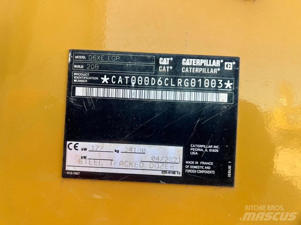 CAT D6XE Buldozer sobre oruga