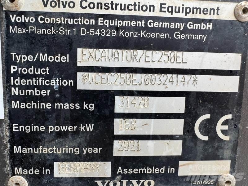 Volvo EC 250 EL Excavadoras de cadenas
