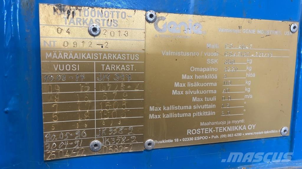 Genie GS 4047 Plataformas tijera