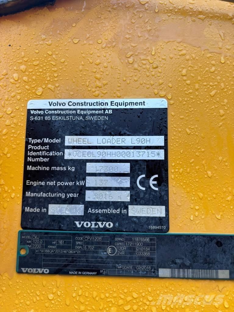 Volvo L 90 H Cargadoras sobre ruedas