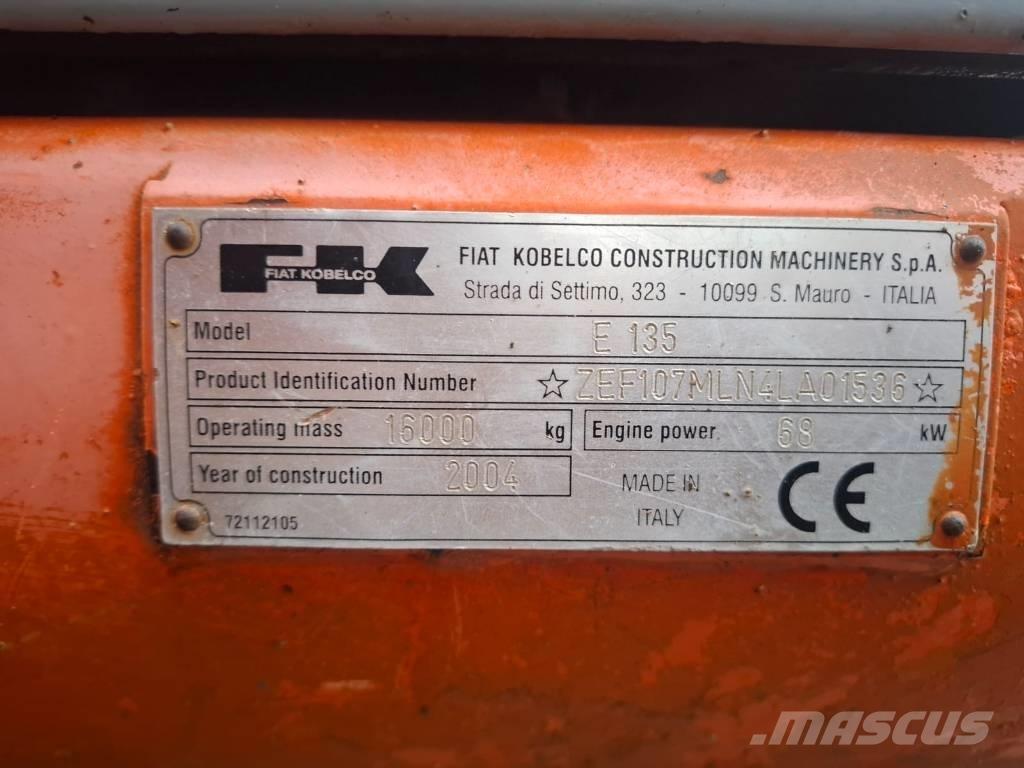 Fiat-Kobelco E 135 Excavadoras de cadenas