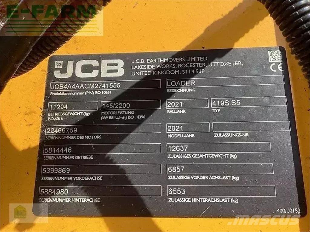 JCB 419s s5 Mini excavadoras < 7t