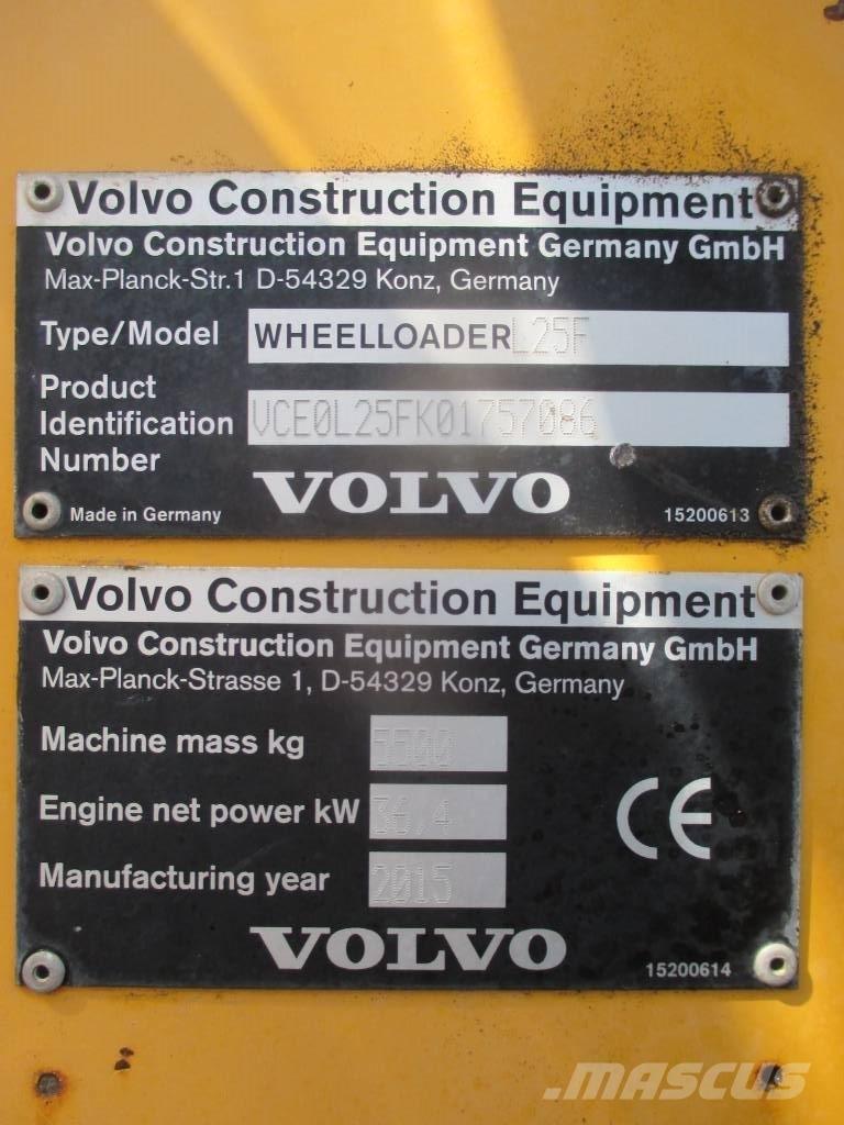 Volvo L 25 F Cargadoras sobre ruedas