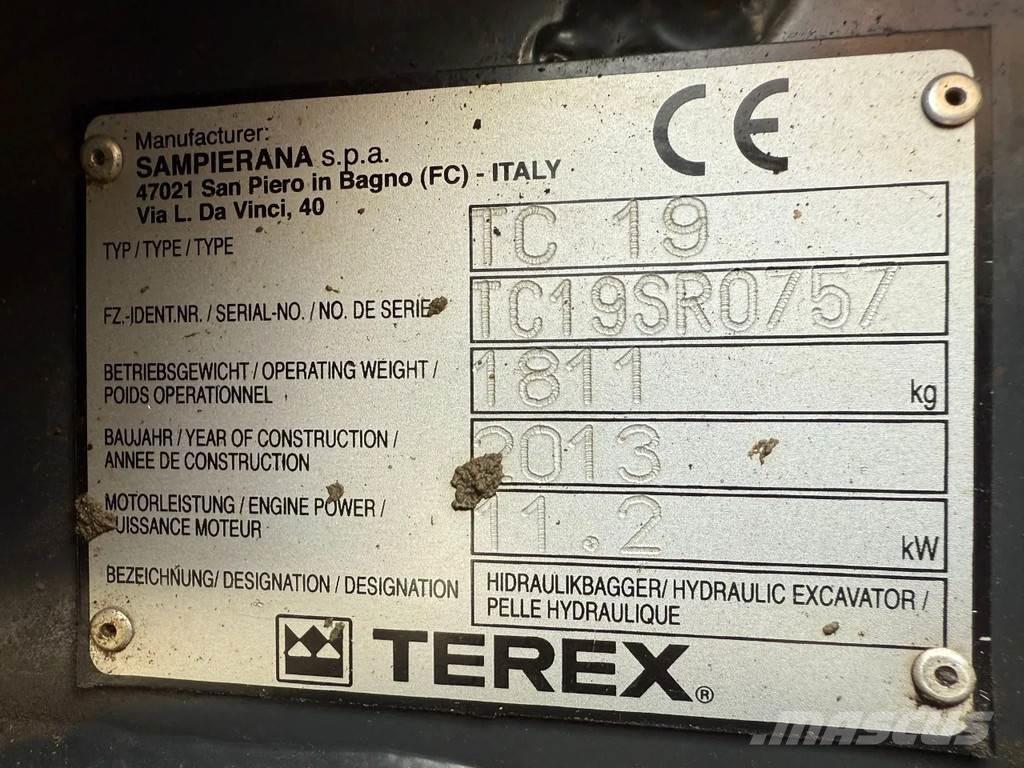 Terex TC 19 Mini excavadoras < 7t