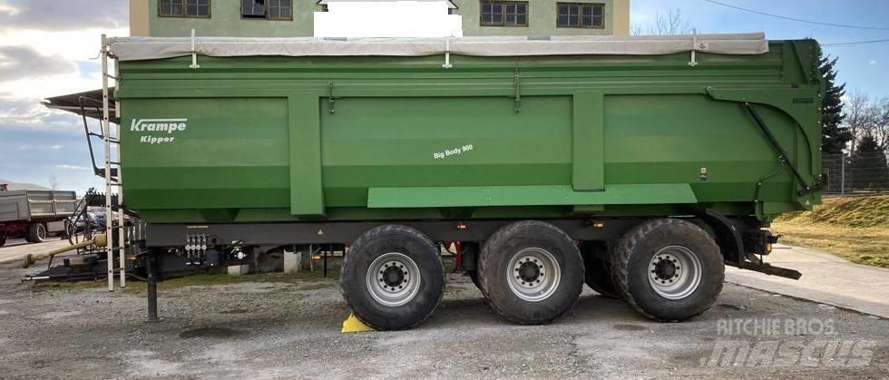 Krampe Big Body 900 Semirremolques de plataformas planas/laterales abatibles