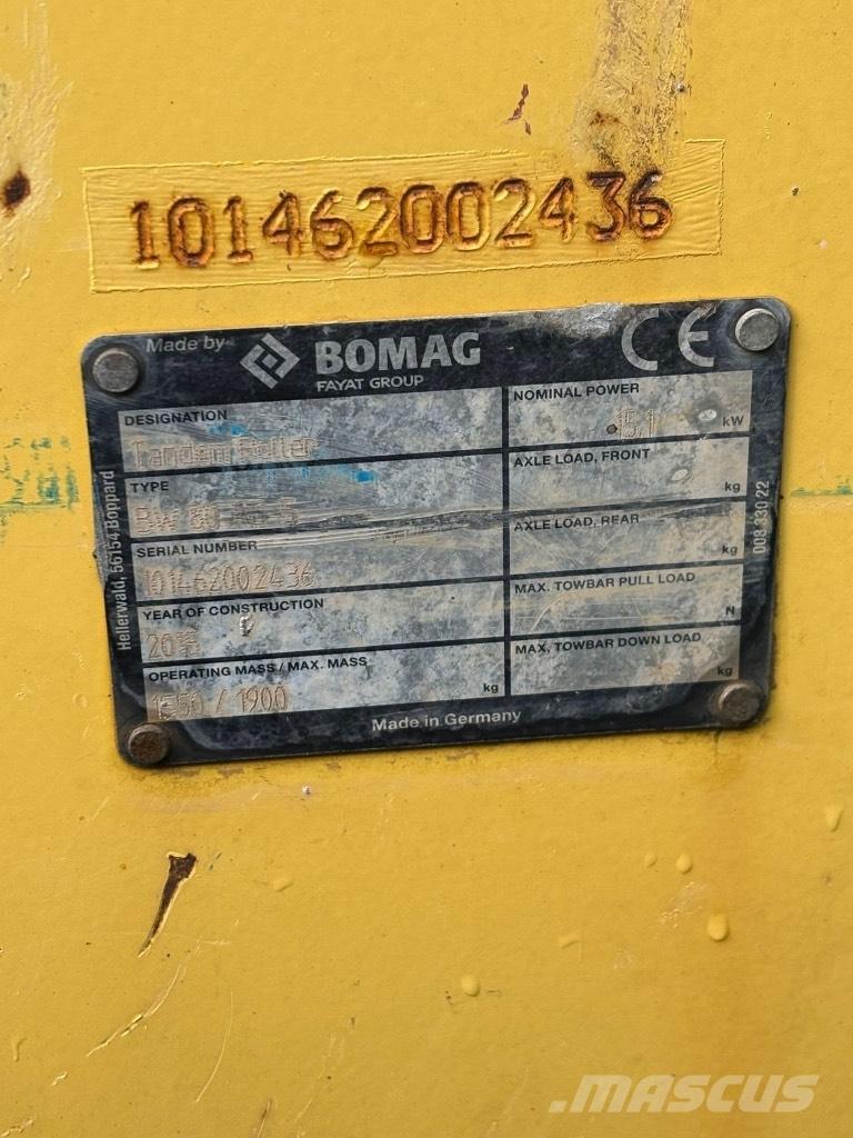 Bomag BW 80 AD-5 Rodillos de doble tambor