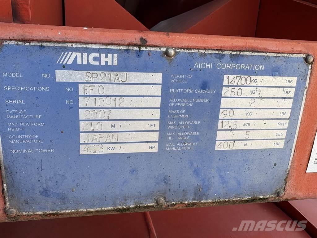 Aichi Sp21aj Plataformas de trabajo telescópica