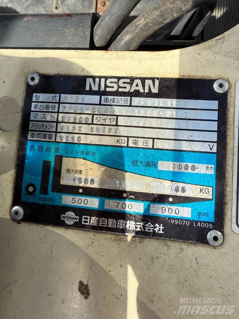 Nissan FP01 L 15 U Carretillas de horquilla eléctrica