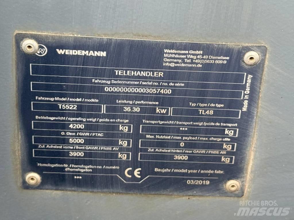 Weidemann T5522 Manipuladores telescópicos agrícolas