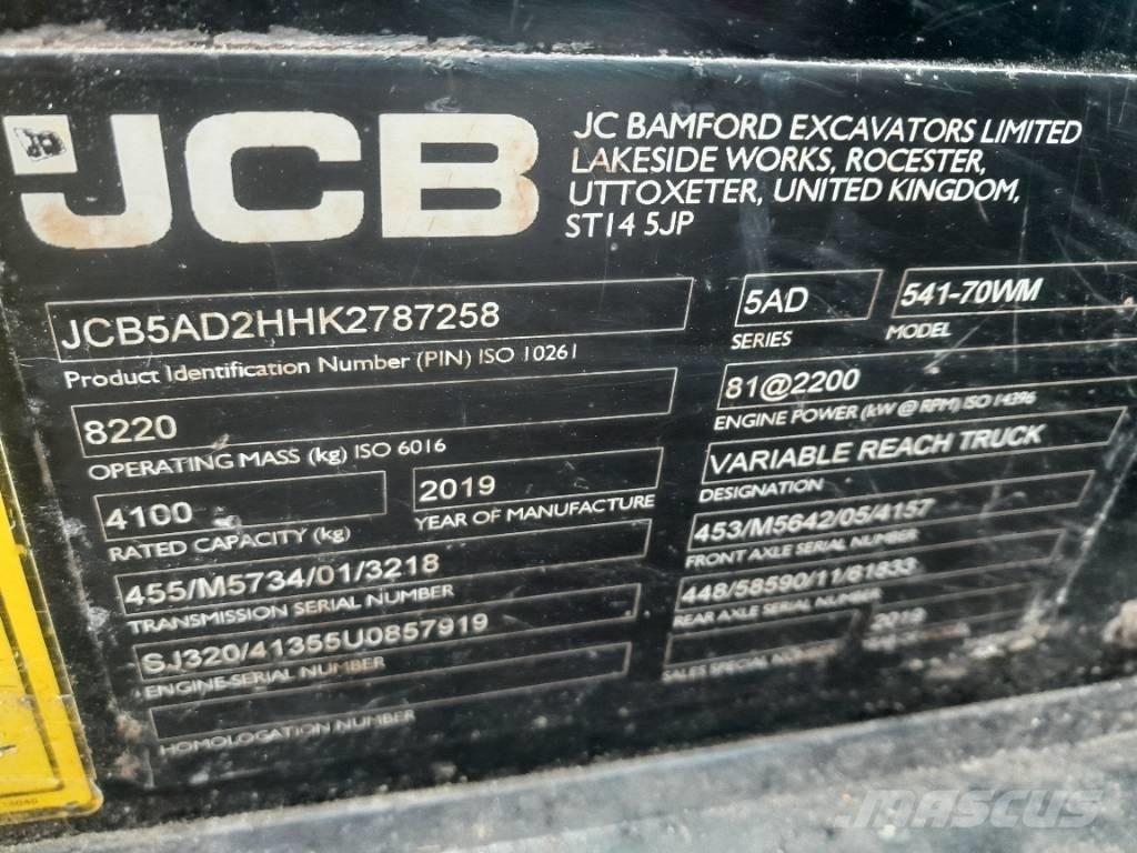 JCB 541-70 Manipuladores telescópicos agrícolas